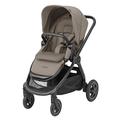 Maxi-Cosi Adorra 2 Luxe Baby Stroller, Stroller pushchair for toddlers from Birth to 22 kg, 0 - 4 Years, Lie-flat position, Air Flow Regulation, Shock Absorbing wheels, Big pram hood, Twillic Truffle