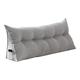 RAKTOV Lumbar Pillow for Bed Sofa Couch, Bedroom Reading Pillow Bolster Pillow, Triangle Headboard Reading Backrest Pillow Back Support with Removable Cover,120x50x20cm,Gray