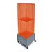 Azar Displays Four-Sided Pegboard Tower Floor Display on Metal Wheeled Base. Spinner Rack Stand. Panel Size: 14"W x 40"H Plastic in Orange | Wayfair