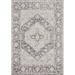 Gray 18 x 18 x 0.25 in Area Rug - Loloi II Oriental Machine Woven Polyester Area Rug in Charcoal/Ivory Polyester | 18 H x 18 W x 0.25 D in | Wayfair