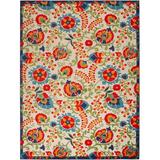 Green/Red Rectangle 12' x 15' Area Rug - Wade Logan® Bernia Floral Ivory/Red/Green Area Rug | Wayfair 3A39C196C0D34AB89207170786F487D7