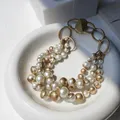 Collier ras du cou multicouche en perles de verre AAA vintage pour femme collier court matériau en