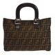 FENDI Zucca Tote Handbag Brown 96495