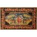 Animal Pictorial Kazak Vegetable Dye Area Rug Handmade Wool Carpet - 5'4"x 9'4"