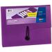 Avery Slide & View Expanding File Folder 6 Pockets Letter Size 1 Plum Folder (73543)