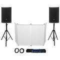 (2) JBL PRX915 15 1000w RMS Powered 2-Way DJ PA Speakers w/ DSP+Stands+Facade