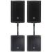 (2) JBL PRX908 8 1000w RMS Powered DJ PA Speakers+15 Subwoofers+Pole Mounts