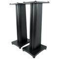 (2) Rockville Black Wood Grain 28 Speaker Stands Fits Bowers & Wilkins FP31062