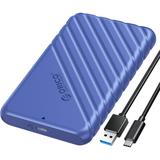 ORICO 2.5 Hard Drive Enclosure USB C to SATA III Portable External Hard Drive Enclosure Case for 7/9.5mm SSD HDD Support 6TB & UASP