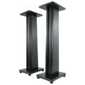 (2) Rockville SS36B Black Wood Grain 36 Speaker Stands Fits Kanto Living YUP6W