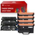 [4x Toner + 2x Drum]Compatible Toner&Drum Cartridge Replacement TN-850 DR-820 | Use with MFC-L5900DW HL-L6200DW HL-L6200DWT MFC-L5900DW MFC-L5800DW DCP-L5500DN Printers black Sold by Toner Kingdom