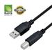 USB 2.0 Cable - A-Male to B-Male for Canon MAXIFY Printer (Specific Models Only) - 10 FT/10 PACK/BLACK