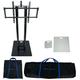 1) Rockville RTP33-TV Black or White Totem DJ Speaker/Lighting Stand w/ TV Mount