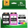 901XL Ink HP 901XL Ink Cartridges Replacement For 901 HP Ink Cartridge 901XL Ink Cartridge For use in HP Officejet G510a G510g G510n J4524 J4540 J4550 J4580 J4624 J4660 J4680 1 Black 1 Color
