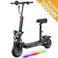 2000W Electric Scooter MAX 35 MPH 35 Miles 10 Inch off-Road Tires Foldable for Adult & Teens Dual Brake 48V20Ah Father s Day Gift