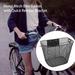 harmtty 1 Set Bike Basket Large Capacity Easy to Install Metal Mesh Bike Basket with Quick Release Bracket for Cycling Black