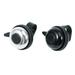 Tinksky 2pcs Bells Aluminum Bike Bell Rings Classic Bells Handlebar Ring Horn Alarm Warning Bells for Adults Men Women Kids Bikes(Black/Silver)