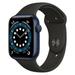 Pre-Owned - Apple Watch Series 6 GPS + Cellular 44 mm Blue Aluminium Black Sport Band - Like New