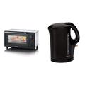 SEVERIN TO 2052 Back- und Toastofen & Clatronic Wasserkocher, Kettle, Wasserkocher 1,7 L mit automatischer u. manuellen Abschaltung, max. 2200Watt, schwarz, WK 3445