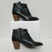 Madewell Shoes | Madewell Black Leather Ankle Boots | Color: Black/Brown | Size: 7.5