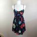 American Eagle Outfitters Dresses | American Eagle Outfitters Slip Floral Dress Sz M | Color: Black/Red | Size: M