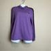 Adidas Tops | Adidas Shirt Women Large Purple Clima Lite Performance Thin Hoodie Ladies Top | Color: Black/Purple | Size: L