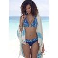 Triangel-Bikini BRUNO BANANI Gr. 34, Cup C, blau (marine, bedruckt) Damen Bikini-Sets Ocean Blue