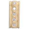Antwerp Jewels Damen-Anhänger pendant 585 Gelbgold gebürstet Diamant (0.20 ct) weiß Rundschliff - SAP01572y