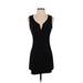 I Love It Casual Dress - Mini: Black Solid Dresses - Women's Size Small