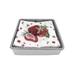 Mariposa Red Strawberry Beaded Flat Napkin Holder Set Metal in Gray | 1.5 H x 5.75 W x 5.75 D in | Wayfair 1775-C