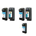 Compatible Multipack HP DeskJet 1220c Printer Ink Cartridges (5 Pack) -51645A