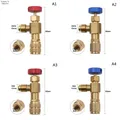 Valve de sécurité pour liquide R410A R22 1/4 " adaptateur de sécurité pour réparation de