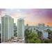 Ebern Designs Singapore Housing Estate by Jpldesigns - Wrapped Canvas Photograph Canvas in Gray/Green/Indigo | 8 H x 12 W x 1.25 D in | Wayfair