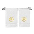 Ebern Designs Monogrammed Hand Towels -Set of 2 -Circle Design Letter Turkish Cotton in White | Wayfair 8E4608F375A745678827AC571D79DE03