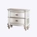 Rosdorf Park Mulvey 2 - Drawer Nightstand in Silver Wood in Brown/Gray | 28 H x 28 W x 17 D in | Wayfair D60159DF39EC4BA287BA39DD97F6C2C7