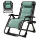 Lilypelle Zero Gravity Chair Lawn Recliner Reclining Patio Lounger Chair Folding Portable Chaise with Headrest Cup Holder