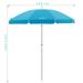 6.5FT Large Beach Umbrella Heavy Duty High Wind Portable Outdoor Umbrella with UPF50+ UV Protection Air Vents Push Button Tilt Pole Windproof Sunshade Shelter for Patio Garden Beach Pool Backyard