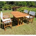 International Caravan Royal Fiji Mistretta Outdoor 5-Piece Dining Set