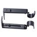 2 PCS 19.05mm Adjustable Curtain Rod Curtain Pole Holder Curtain Drapery Rod Brackets (Black)