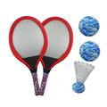 Tinksky 1 Pair Children Tennis Badminton Racket Kids Palying Badminton Parent-Child Educational Game Props for Kindergarten Primary School Outdoor (Red)