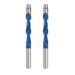 2PCS UP Cut Spiral Flush Trim Router Bit 1/4 Inch Shank 1-1/8 Inch Cutting Length Extra Long 3 Inch OVL Carbide CNC Router Bit with Nano Coated for Triming