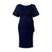 Baycosin Maternity Dresses Maternity Clothes Feeding Dress Supplier Maternity Dress Women Mesh Short Sleeves Trailing Photoshoot Dress