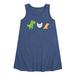 Instant Message - Dinosaur - T-Rex + Chicken = Dinosaur Nugget - Toddler & Youth Girls A-line Dress