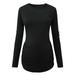 Maternity Swimsuit Top Women s Maternity Ruched Tunic Tops Mama Clothes Long Sleeve Scoop Neck Pregnancy T-Shirt Breastfeeding Long Shirt