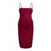 Baycosin Maternity Clothes Women Summer Sleeveless Casual Sundress Pregnancy Off Collar Dress