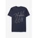 Men's Big & Tall Triple Fret Graphic Tee by Fender in Navy (Size 3XT)
