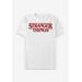 Men's Big & Tall Stranger Things Tee by Netflix in White (Size 3XT)