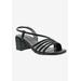 Wide Width Women's Fling Sandal by Bellini in Black Croc Combo (Size 7 W)