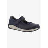 Women's Trust Flat by Drew in Navy Leather (Size 7 1/2 M)