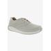 Extra Wide Width Women's Tour Sneaker by Drew in Ivory Leather (Size 9 1/2 WW)